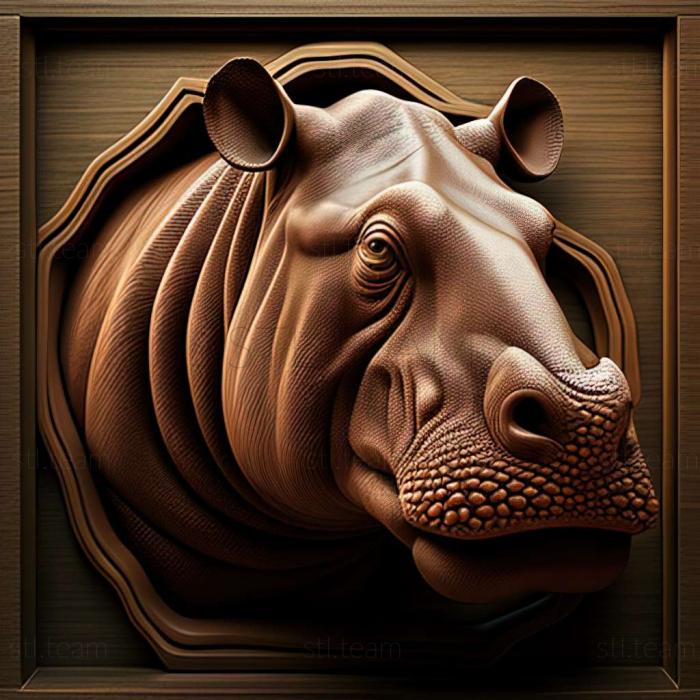 3D model Hippopotamus pentlandi (STL)